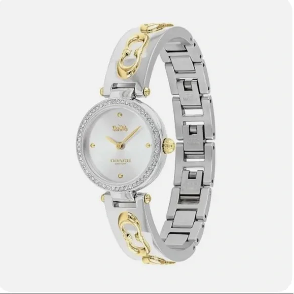 ⭐️NEW COACH PARK 14503277 TwoTone Stainless Steel Crystal Accented MSRP $480.00 Coach Ladies main image 3